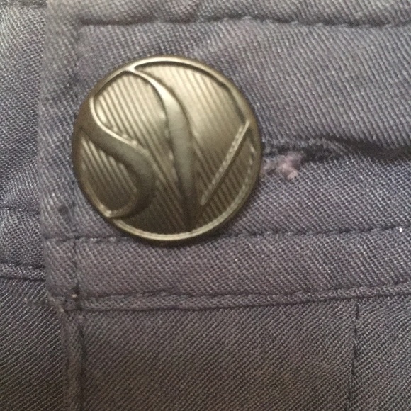 Simply Vera Vera Wang Dark Blue Stretch Pants - Picture 8 of 8